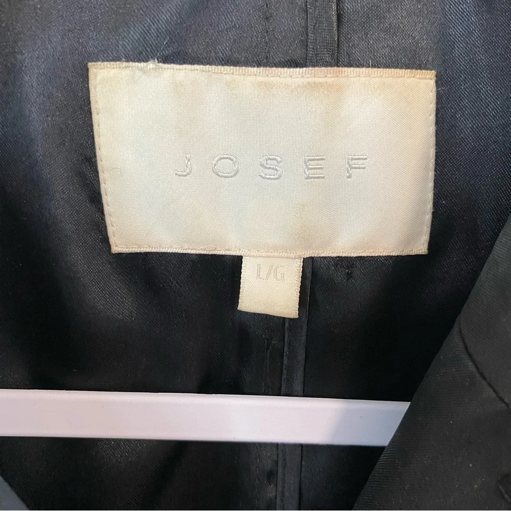 JOSEF - Black Classic Trench Coat - L - China